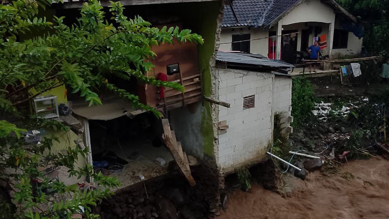 Kejadian banjir di Kabupaten Lebak, Provinsi Banten, Jumat (15/5/2026). (BPBD Kabupaten Lebak)
