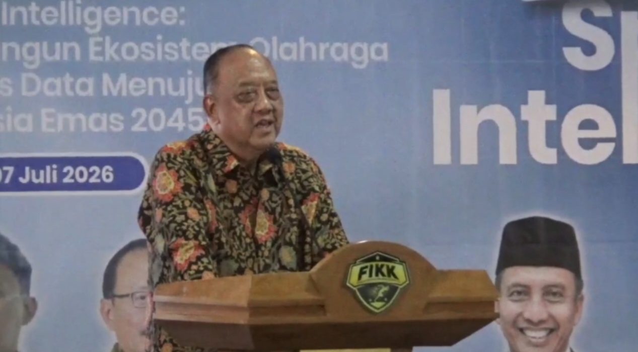 Ketua Umum KONI Pusat Marciano Norman menyampaikan persiapan PON 2028 di Surabaya.