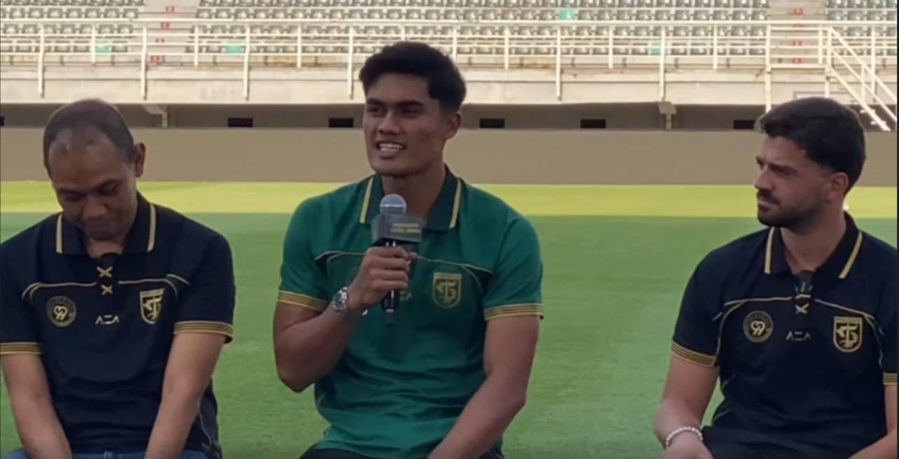 Ramadhan Sananta saat Media Day Official Persabaya, Media, dan Suporter di Stadion Gelora Bung Tomo Surabaya.